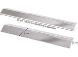 Piastra A Fiamma In Acciaio Inox, Stretta, Variabile 35-59 Cm / 9 Cm