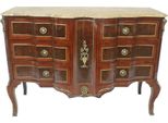 Casa Padrino Cassettiera Barocca Marrone / Oro / Crema 130 X 50 X H. 90 Cm - Cassettiera Artigianale In Legno Massiccio Con 6 Cassetti E Piano In Marmo - Mobili Barocchi
