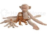 Scimmia Peluche Happy Horse Appesa 85 Cm - Scimmia Peluche Beige