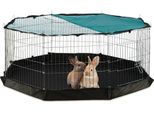 Recinto Relaxdays Free-Range Argento 60,0 Cm