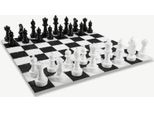 Ubergames - Scacchi Xl Per Esterni - Fino A 30 Cm - Resistente Ai Raggi Uv - Con Tappetino In Nylon 140X140 Cm