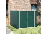 Vidaxl Casetta Da Giardino Verde 195X198X159 Cm Acciaio Zincato