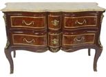 Casa Padrino Cassettiera Barocca Marrone / Oro / Crema 120 X 50 X H. 80 Cm - Elegante Cassettiera In Legno Massiccio Con Cassetti E Piano In Marmo - Mobili In Stile Barocco