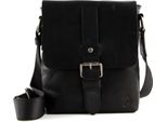 Saddler Pelle Borsa A Tracolla George Messenger Bag Black Nero