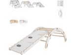 Arco Di Arrampicata Mamoi® Con Scivolo, Triangolo Di Arrampicata, Arrampicata Per Bambini, Altalena Arcobaleno In Legno, Arco In Legno Per Bambini, Tavola Di Scivolo Per Parco Giochi, Struttura Di Arrampicata Per Interni A Partire Da 1/2/3 Anni