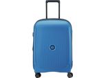 Delsey Paris Carrello Belmont Plus 4 Double Rolls Cabin Trolley Slim Line 55 Zinc Blue