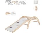Arco Di Arrampicata Mamoi® Con Scivolo, Triangolo Di Arrampicata, Arrampicata Per Bambini, Altalena Arcobaleno In Legno, Arco In Legno Per Bambini, Tavola Di Scivolo Per Parco Giochi, Struttura Di Arrampicata Per Interni A Partire Da 1/2/3 Anni