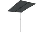 Vidaxl Ombrellone Con Palo In Alluminio 2X1,5 M Antracite