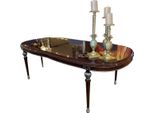 Casa Padrino Tavolo Da Pranzo Barocco Marrone / Argento 230 X 106 X H. 80 Cm - Tavolo Da Pranzo Nobile In Stile Barocco - Mobili Da Sala Da Pranzo Barocchi