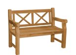 Panca Da Giardino Di Design Teako In Teak - Robusta Panca In Legno Per Giardino, Terrazza E Balcone - Resistente Alle Intemperie, Durevole E Di Facile Manutenzione (120 Cm)