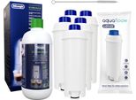 5X Filtro Acqua Compatibile Con Delonghi Ecam Magnifica S 23.210.W Identico A DLSC002 + Delonghi Ecodecalk 500Ml DLSC500