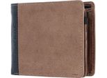 Bruno Banani Pelle Portafoglio Oslo Wallet Quer Brown / Black Marrone Nero