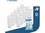 Set Di 9 Filtri Per Acqua Wessper Aquaintense+ – Filtri Di Ricambio, Compatibili Con Macchine Da Caffè Espresso Automatiche Saeco / Philips