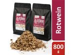 Bbq-Toro Chips Per Affumicatura Al Vino Rosso 800 G, Chips Per Affumicatura Per Barbecue A Gas, Affumicatore, Bbq, Affumicatura, Accessori Per Barbecue