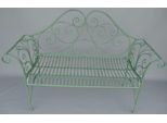 Casa Padrino Panca Da Giardino In Stile Liberty Verde Rustico 137 X 49 X H. 96 Cm - Panca Nostalgica - Arredo Giardino E Patio