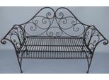 Casa Padrino Panca Da Giardino In Stile Liberty Marrone Antico 137 X 49 X H. 96 Cm - Panca Nostalgica - Arredo Giardino & Patio