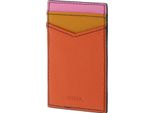 Fossil Pelle Portacarte Gifts Credit Card Sticker Bright Multi Arancione Giallo