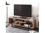 Skye Decor, Asal- Asal (120) Zna, Colore Noce, Nero, Mobili Tv, 40,2X119,4X35,2 Cm, 100% Pannello Di Particelle Rivestito In Melamina