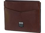 Fossil Pelle Portacarte Jesse Card Case Cognac Marrone
