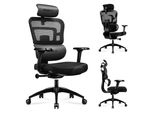 Huzaro Combat 7.0 Sedia Da Gioco Sedia Da Ufficio Sedia Executive Fino A 150 Kg Tessuto Ventilato Supporto Lombare Poggiatesta 4D Braccioli Nero