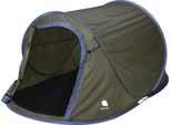 Tenda Da Lancio Per 2 Persone - 220 X 120 X 95 Cm - Tenda Pop Up - Colore: Verde
