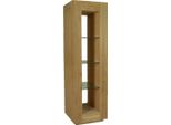 Mensola In Teak Teako Design Arvet 210X60X60Cm - Mensola Di Design In Legno Massiccio Con 3 Ripiani In Vetro Resistente Alle Intemperie