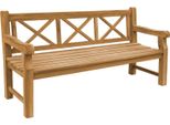 Panca Da Giardino Di Design Teako In Teak - Robusta Panca In Legno Per Giardino, Terrazza E Balcone - Resistente Alle Intemperie, Durevole E Di Facile Manutenzione (180 Cm)