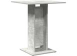 Vidaxl Tavolo Da Bistrot Grigio Cemento 60X60X75 Cm Materiale A Base Di Legno