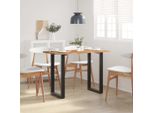 Vidaxl Tavolo Da Pranzo 110X50X76 Cm In Legno Massiccio Di Acacia