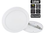 18W Led Panel Aura Easy Fix Dimmable IP20 Faretto Da Incasso Luce Da Incasso A Superficie Bianco Caldo 2700K Plafoniera Rotonda Senza Cornice