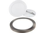 18W Led Panel Aura Easy Fix Dimmerabile IP20 Faretto Da Incasso Luce Da Incasso A Superficie Bianco Neutro 4000K Plafoniera Tonda Con Cornice Satinata