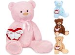 Brubaker Xxl Orsacchiotto 100 Cm Rosa Con Un Angelo Senza Ali Si Chiama Mamma Cuore Peluche Peluche Peluche