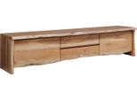 MASSIVMOEBEL24 | Mobile Tv In Legno Di Acacia 220X45X50 Acacia Naturale Laccato Pure Acacia #704