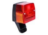 Fanale Posteriore Universale Rosso Con Faretto Laterale Per Ciclomotori Puch, Kreidler, ZüNdapp