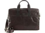 Saddler Borsa Da Viaggio Borsa A Tracolla Leo Weekend Bag Dark Brown Marrone