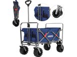 Arebos Carretto Pieghevole Blu | Fino A 100 Kg | Idrorepellente E Antisporco