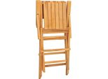 Vidaxl Sedie Da Giardino 8 Pz. Pieghevoli 55X61X90 Cm In Legno Massiccio Di Teak