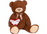 Brubaker Xxl Orsacchiotto 100 Cm Marrone Con Un Angelo Senza Ali Si Chiama Mamma Cuore Peluche Peluche Peluche