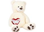 Brubaker Xxl Orsacchiotto 100 Cm Bianco Con Un Angelo Senza Ali Si Chiama Cuore Di Mamma Peluche Peluche