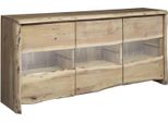 MASSIVMOEBEL24 | Credenza In Legno Di Acacia 191X45X96 Acacia Naturale Laccato Pure Acacia #708