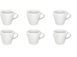 Villeroy & Boch Manufacture Rock Blanc 6Er Set Espressoobertasse Weiß D. 6,5 Cm