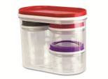 Barattoli Alpina 90/230/970 Ml Trasparenti 4 Pezzi