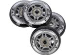 Set Di Ruote Nere Inpoliuretano70X24 + Cuscinetti ABEC9 Nils Extreme