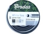 Tubo Da Giardino Bradas White Line 1/2" Argento/Bianco 20 M"