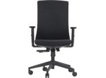 Sedia Da Ufficio Girevole Ergonomica Tono, Base In Nylon, Braccioli Regolabili, Rivestimento Nero