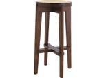 Casa Padrino Sgabello Marrone / Naturale Ø 44 X H. 76,5 Cm - Sgabello Rotondo In Legno Massiccio - Mobili Da Bar