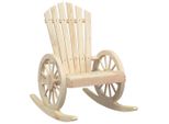 Vidaxl Sedia A Dondolo Adirondack In Legno Massiccio Di Abete