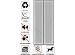 70X240Cm Tenda Grigia Di Protezione Dal Calore Tenda Termica Magnetica Per Porte Protezione Isolante Isolamento Del Pannello Tenda Termica Tenda Oscurante Impermeabile Antivento Isolamento Acustico