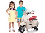 Vespa Elektroroller ab 3 jahre Elektrofahrzeug Kinderfahrzeug Scooter weiß
