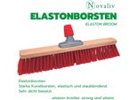 Novaliv Scopa Stradale Con Manico Da Esterno 60 Cm Setole Elaston Ideale Come Scopa Da Giardino Da Esterno Con Manico Setole Dure Scopa Da Patio Scopa Da Cantiere Scopa Stabile Scopa Per Spazzare Scopa Industriale Scopa Da Esterno